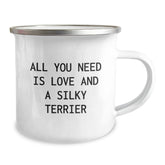 Funny Silky Terrier Dog Gifts for Silky Terrier Dog Lovers - Camping Mug with Love Quote, Gifts from Men to Friends, Perfect Birthday Unique Gifts - Image 2